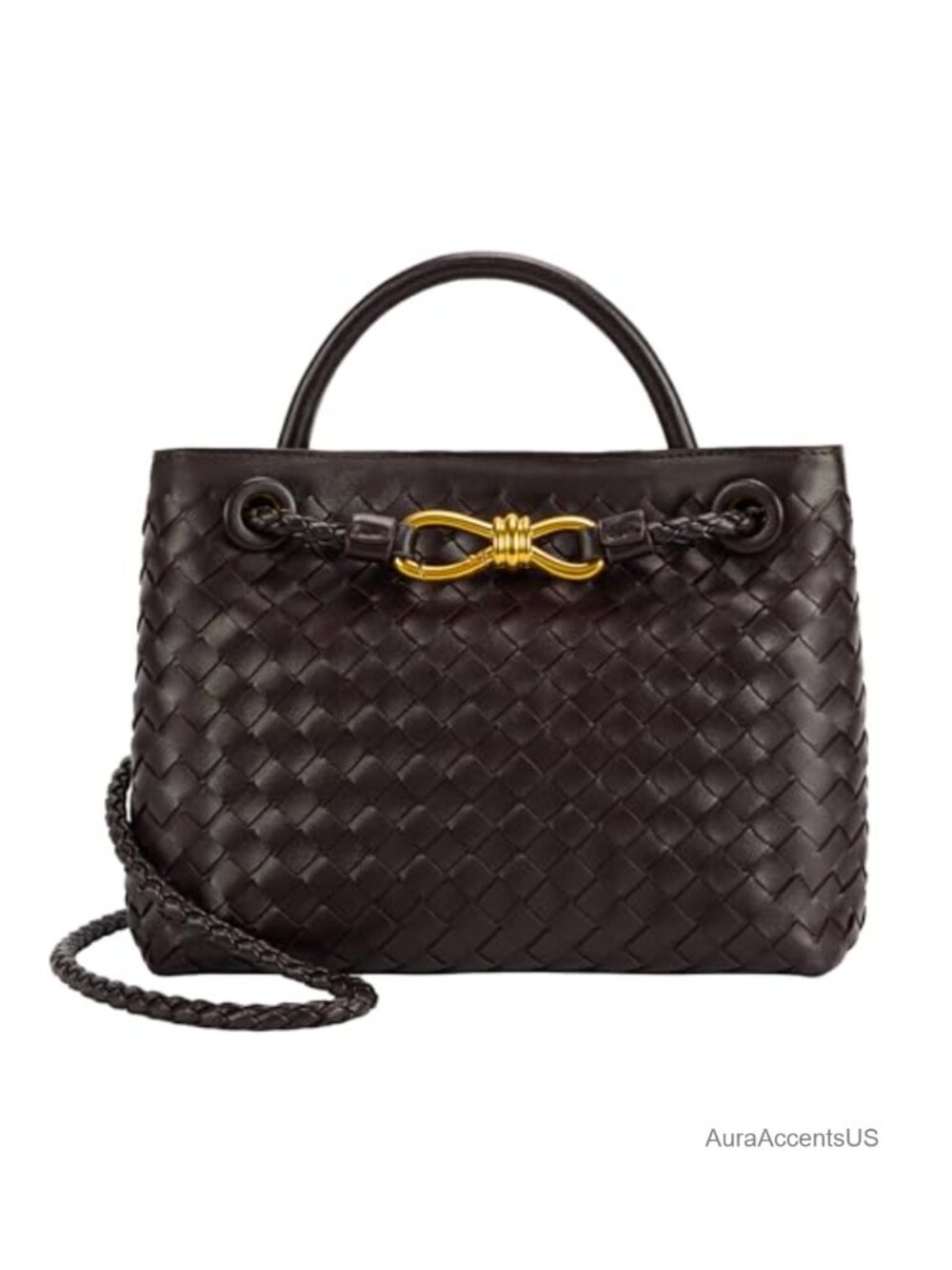 Women Woven Tote Bag Leather Shoulder Handbag Designer Top Handle Purses